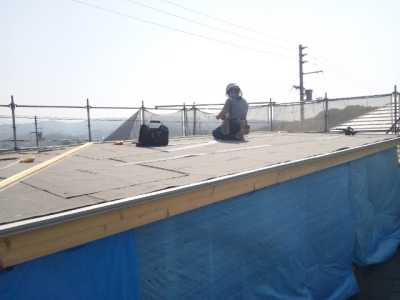 屋根の板金工事